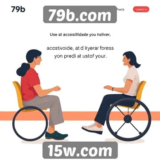 Acessibilidade e design do site 79b.com