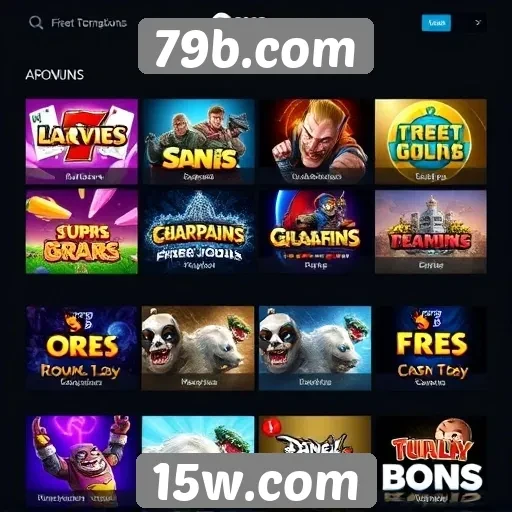 Análise do portfólio de jogos do site 79b.com