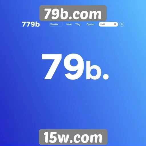 Análise da interface do usuário do site 79b.com